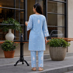 Gayaabi Saanjh Chikankari Co-ord Set