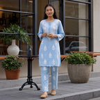 Gayaabi Saanjh Chikankari Co-ord Set