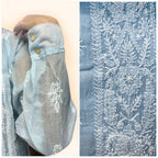 Gayaabi Neelaya Chikankari Mul Chanderi Co-ord Set