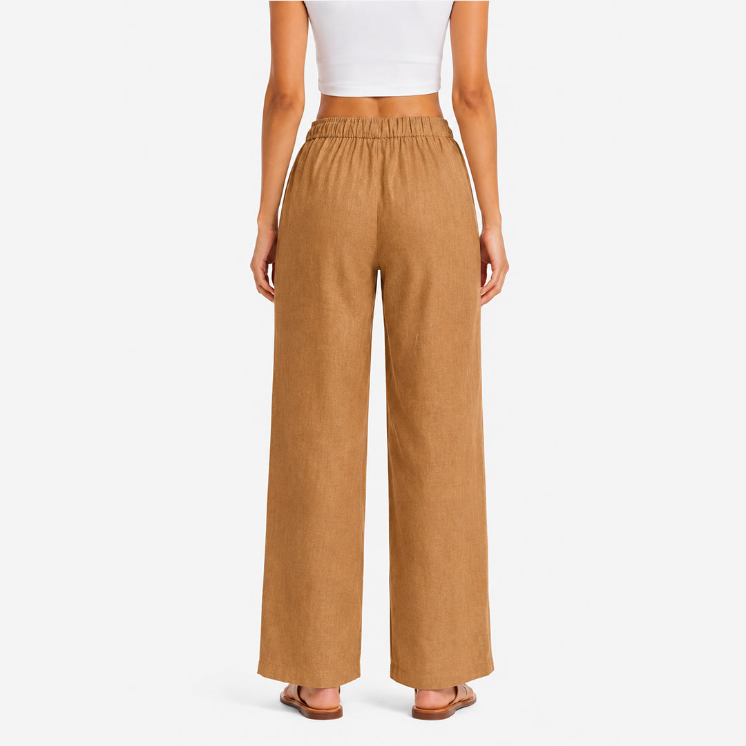 Gayaabi Linen Women Trousers