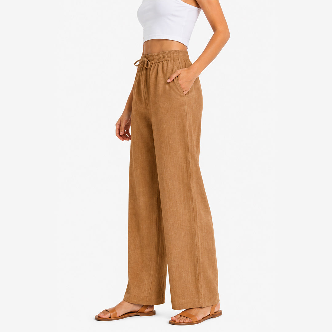 Gayaabi Linen Women Trousers