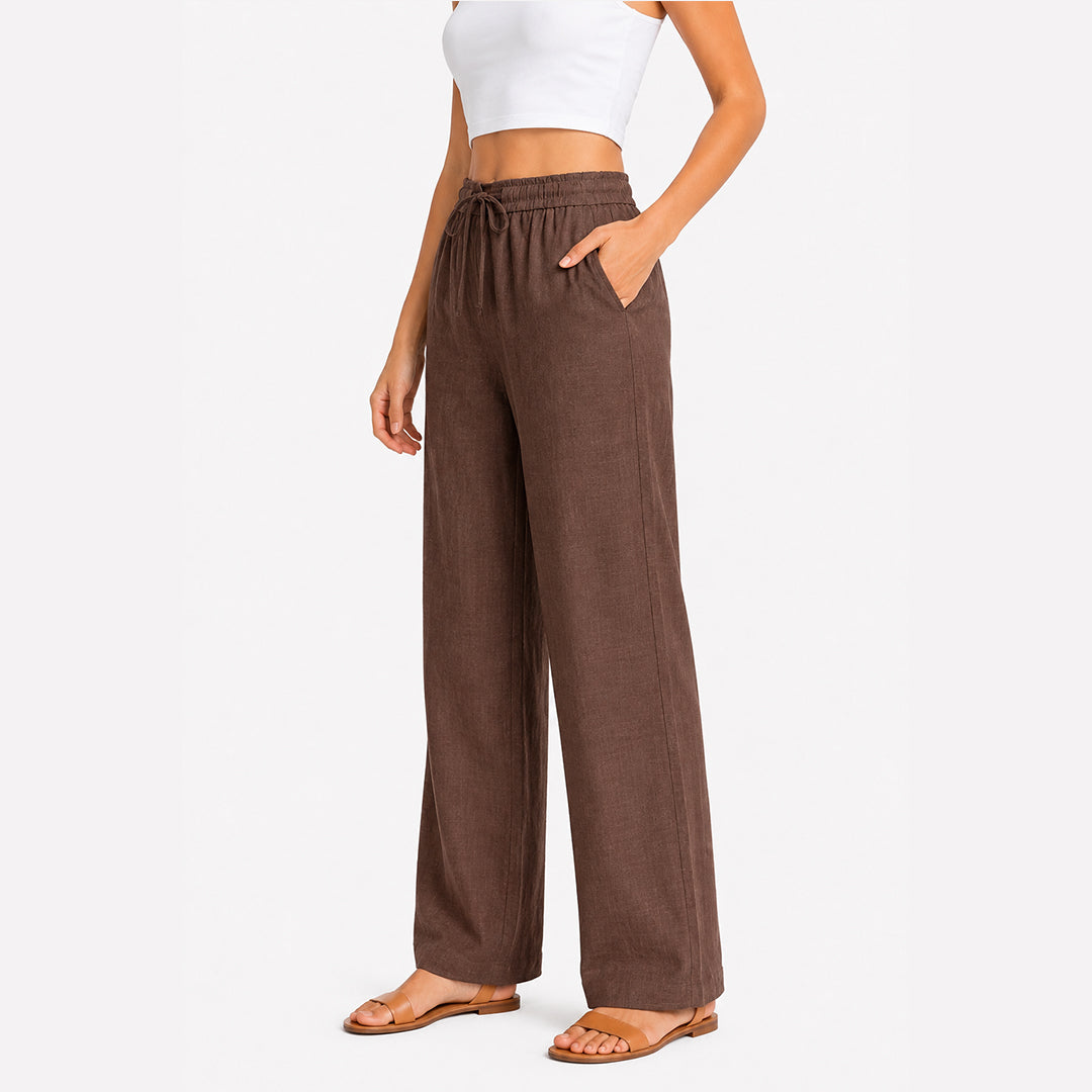 Gayaabi Linen Women Trousers