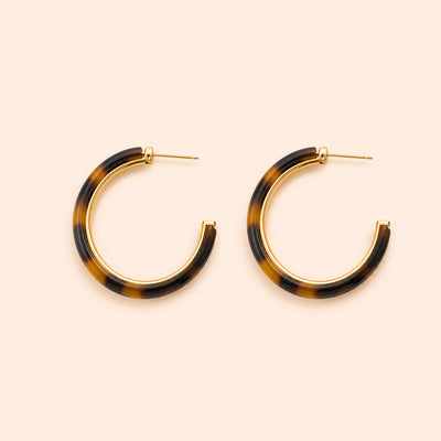 Gayaabi Classic leopard Hoop earrings