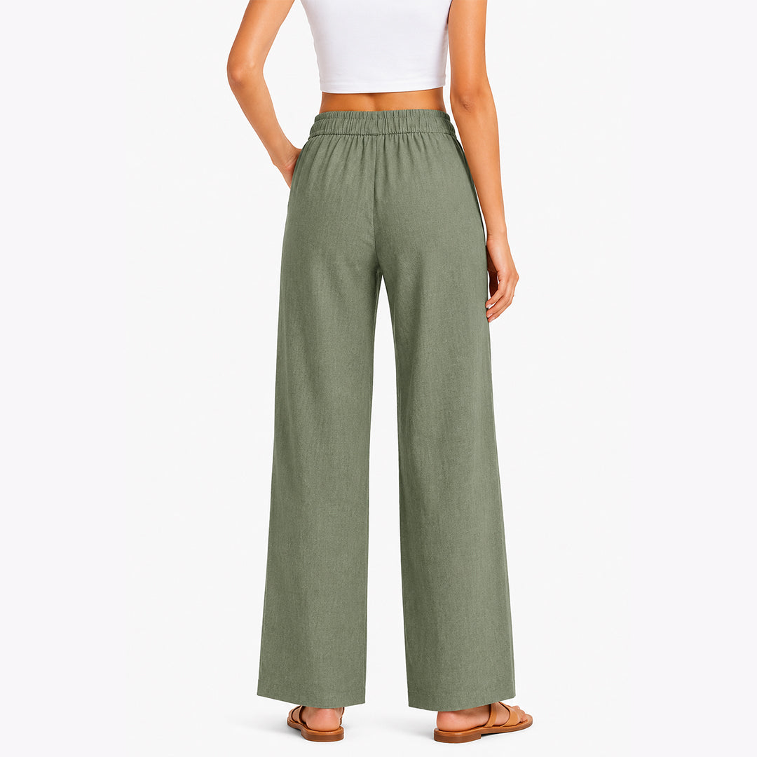 Gayaabi Linen Women Trousers