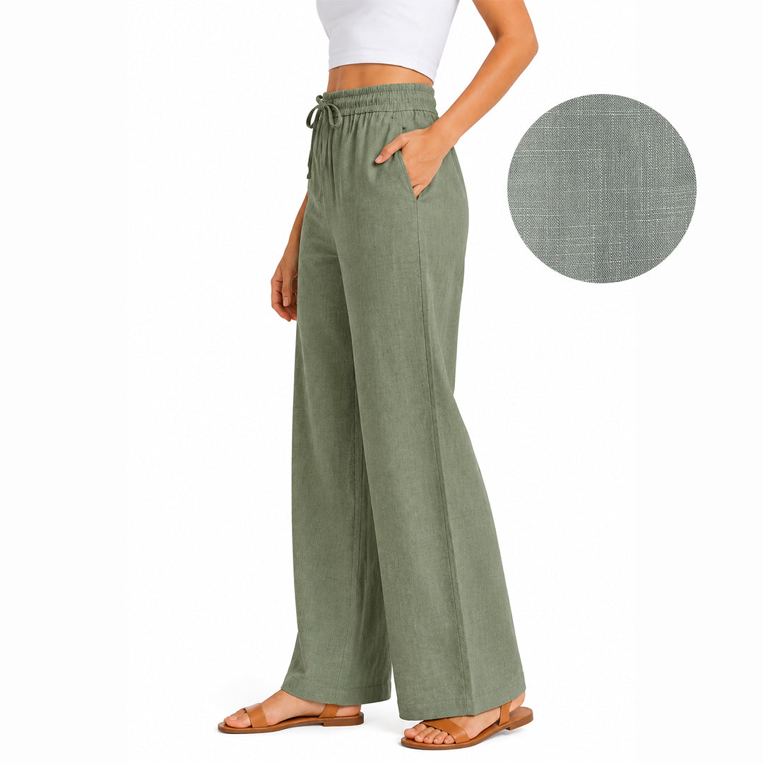 Gayaabi Linen Women Trousers