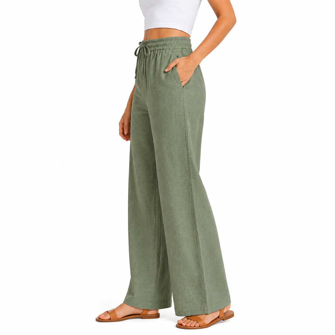 Gayaabi Linen Women Trousers