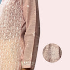 Gayaabi Pankhuri Chikankari Mul Chanderi Kurta