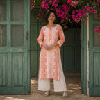 Gayaabi Abeer Chikankari Silk Kurta