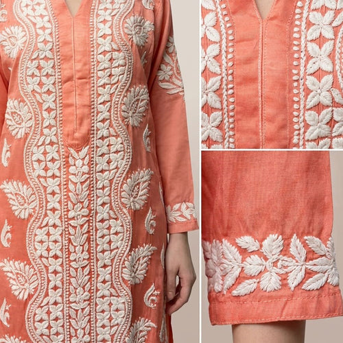 Gayaabi Abeer Chikankari Silk Kurta