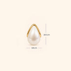 Gayaabi Pearl Veil Teardrop Stud EarringQCs