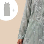 Gayaabi Meher Chikankari Mul Chanderi Kurta Set