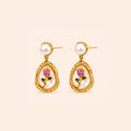 Gayaabi Roselle Pearldrop Earrings