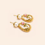 Gayaabi Roselle Pearldrop Earrings