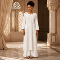 Gayaabi Chandani Chikankari Kurta