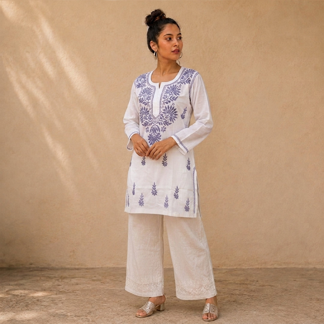 Gayaabi Gulnaar Cotton Chikankari Kurta